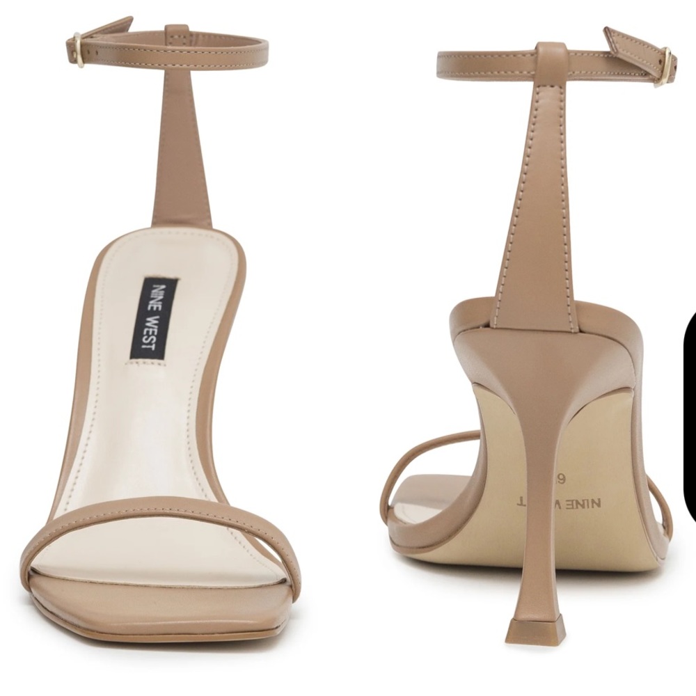 Nude ankle strap sandals 🫶🏼